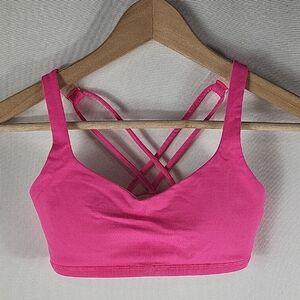 Lululemon Pink Strappy Sports Bra Size 4